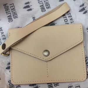 Portland Leather Goods -Passport Wristlet in Bone
